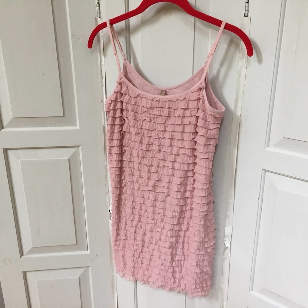 Free People Pink Ruffled Tank - Picture 7 of 14